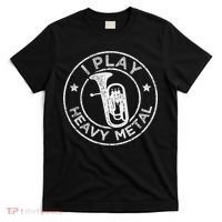 I Play Heavy Metal Funny Euphonium T-Shirt thumb 0