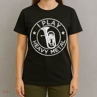 I Play Heavy Metal Funny Euphonium T-Shirt thumb 4