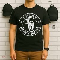 I Play Heavy Metal Funny Euphonium T-Shirt thumb 6