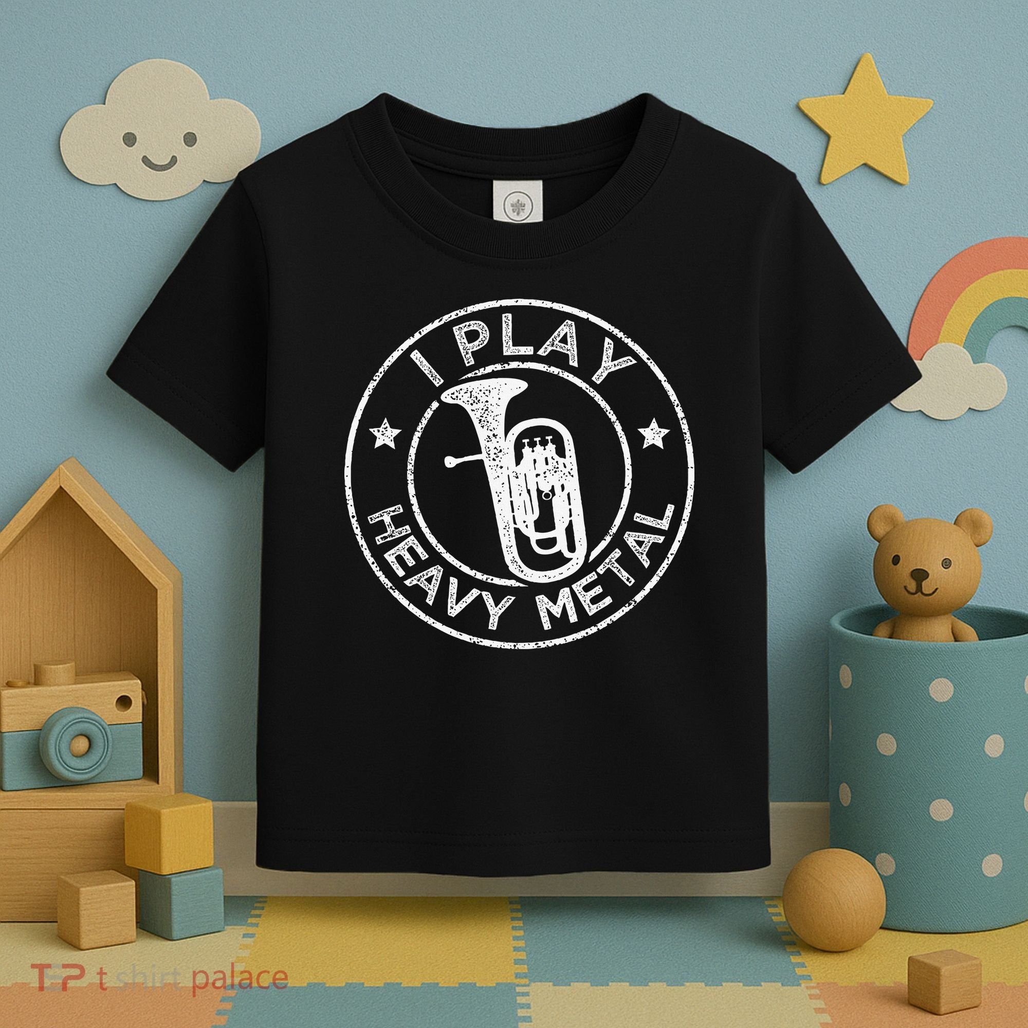 I Play Heavy Metal Funny Euphonium Toddler T-Shirt