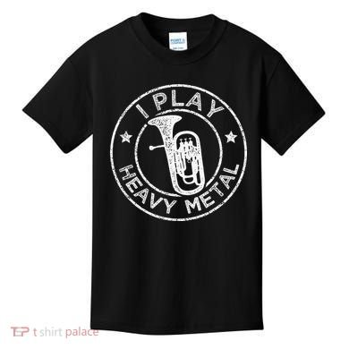 I Play Heavy Metal Funny Euphonium Kids T-Shirt