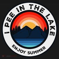 I Pee In The Lake Funny Summer Vacation Family Long Sleeve Shirt thumb 2