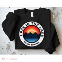 I Pee In The Lake Funny Summer Vacation Family Sweatshirt thumb 2