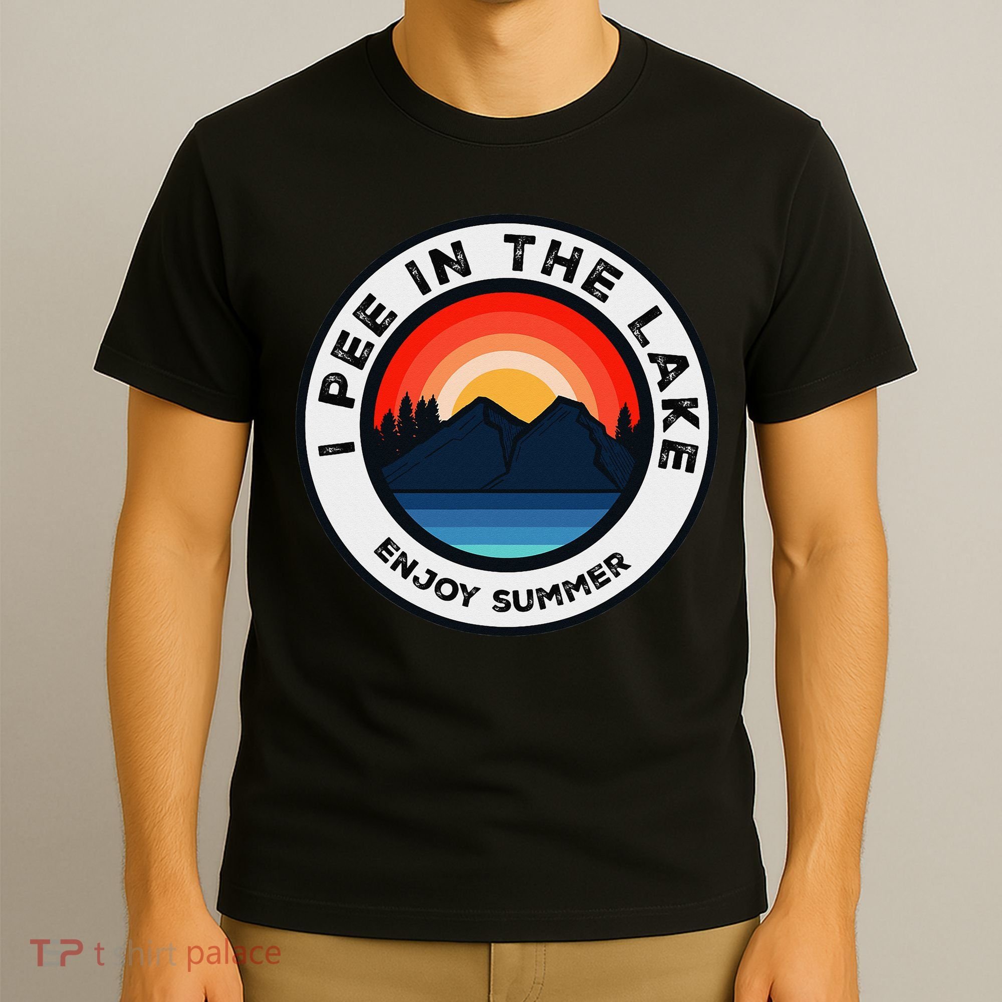 I Pee In The Lake Funny Summer Vacation Family T-Shirt