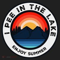 I Pee In The Lake Funny Summer Vacation Family Beanie thumb 2