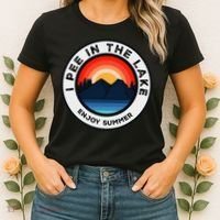 I Pee In The Lake Funny Summer Vacation Family Women's T-Shirt thumb 2