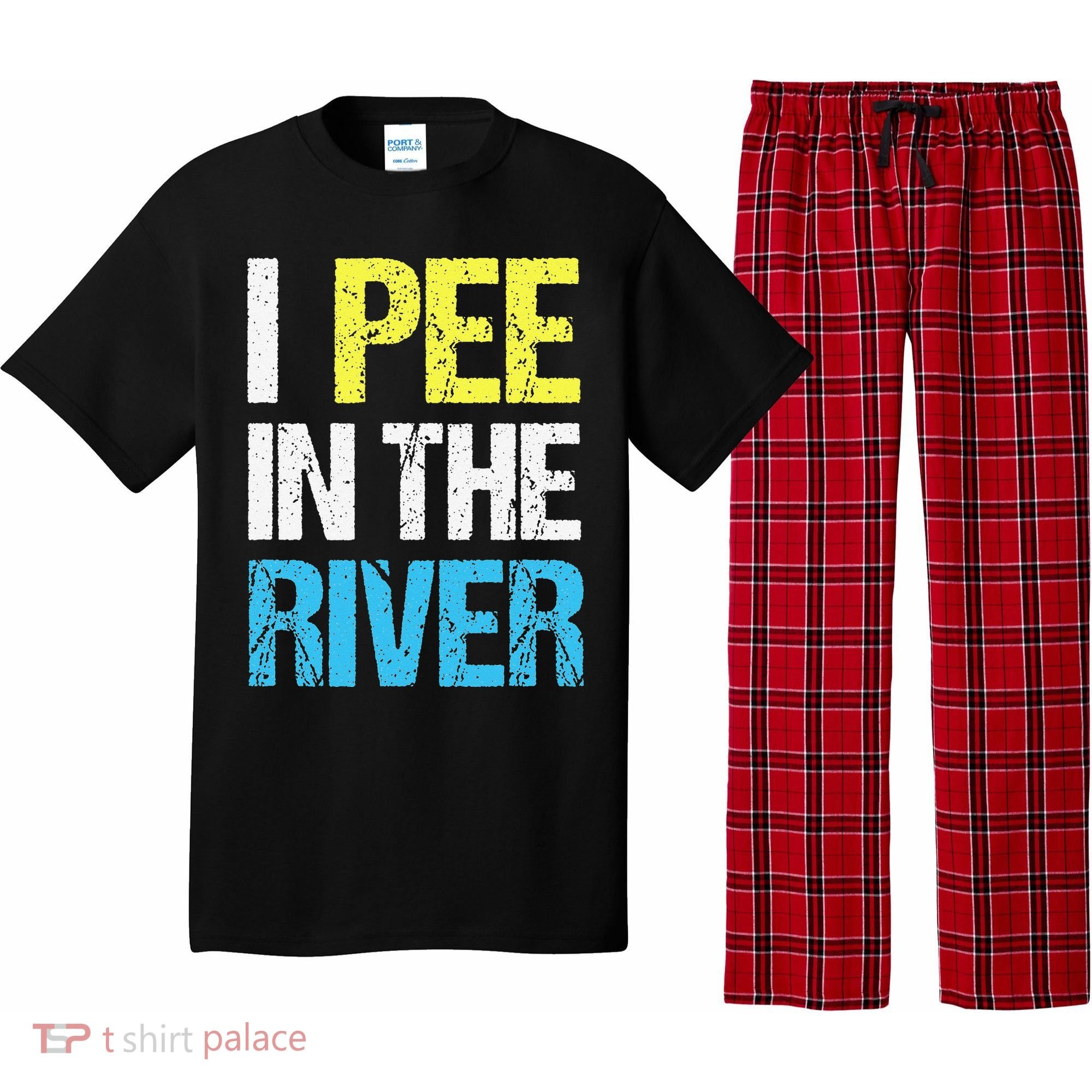 I Pee In The River Funny Summer Pajama Set