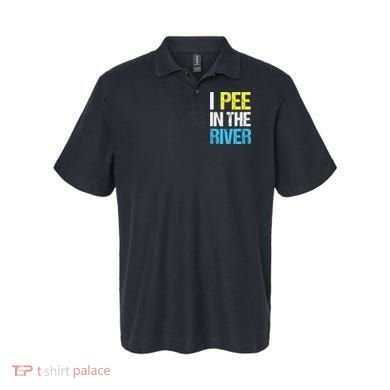 I Pee In The River Funny Summer Polo