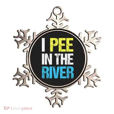 I Pee In The River Funny Summer Ornament