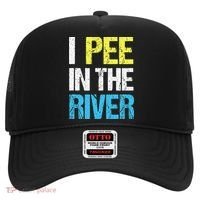 I Pee In The River Funny Summer Hat thumb 0