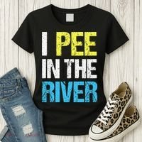 I Pee In The River Funny Summer Women's T-Shirt thumb 3