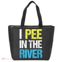 I Pee In The River Funny Summer Tote Bag thumb 0