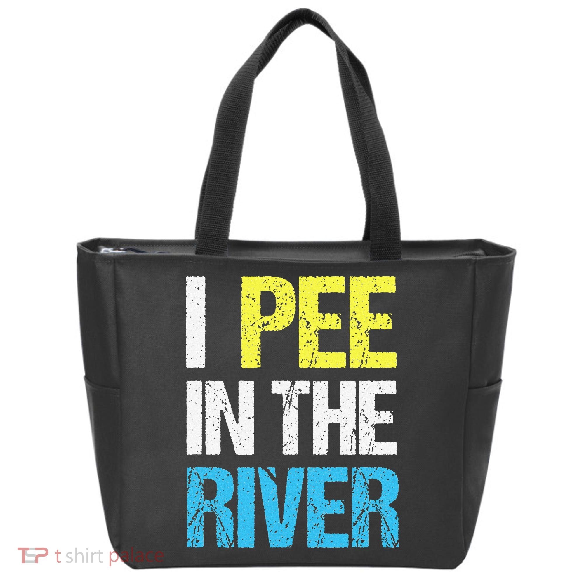 I Pee In The River Funny Summer Tote Bag