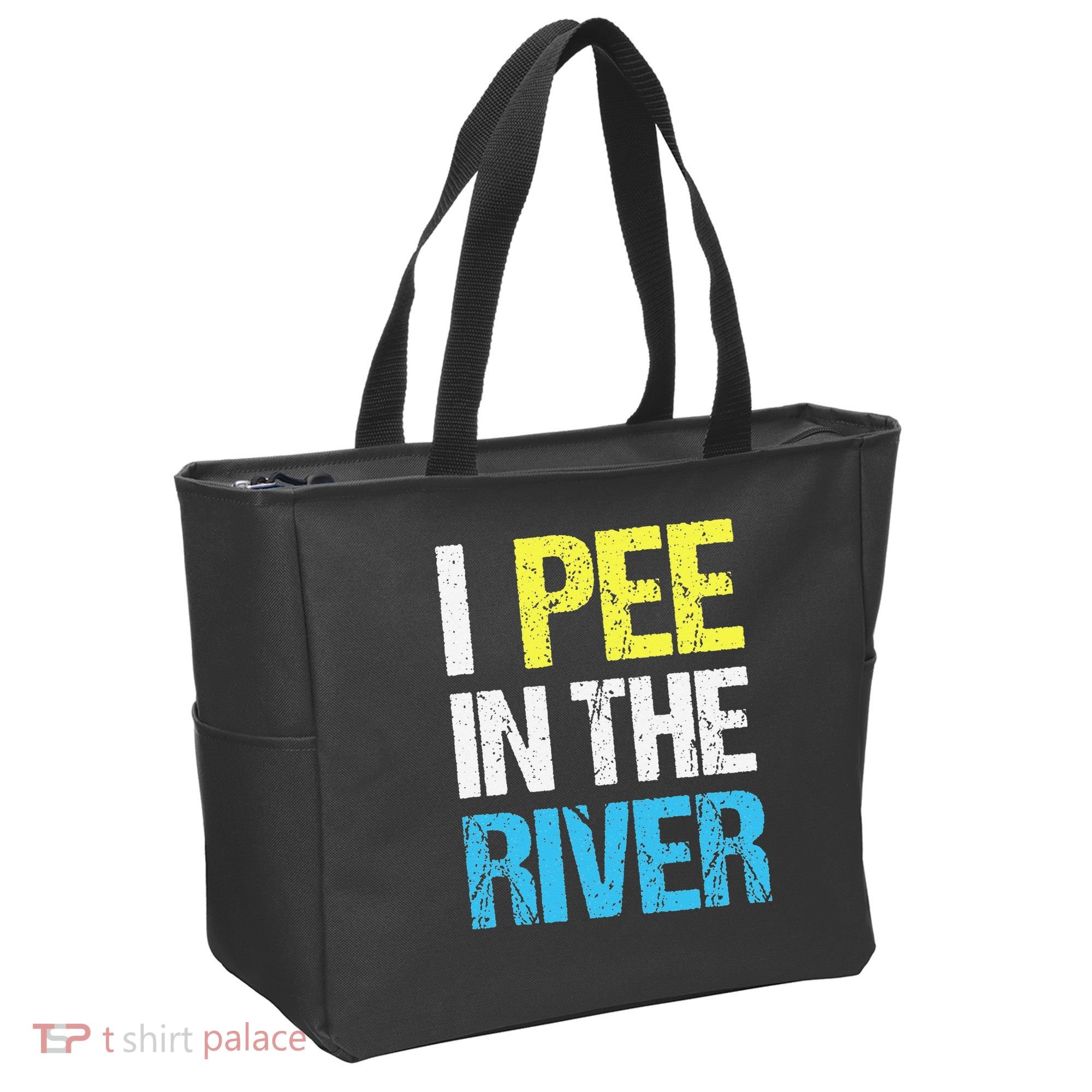 I Pee In The River Funny Summer Tote Bag