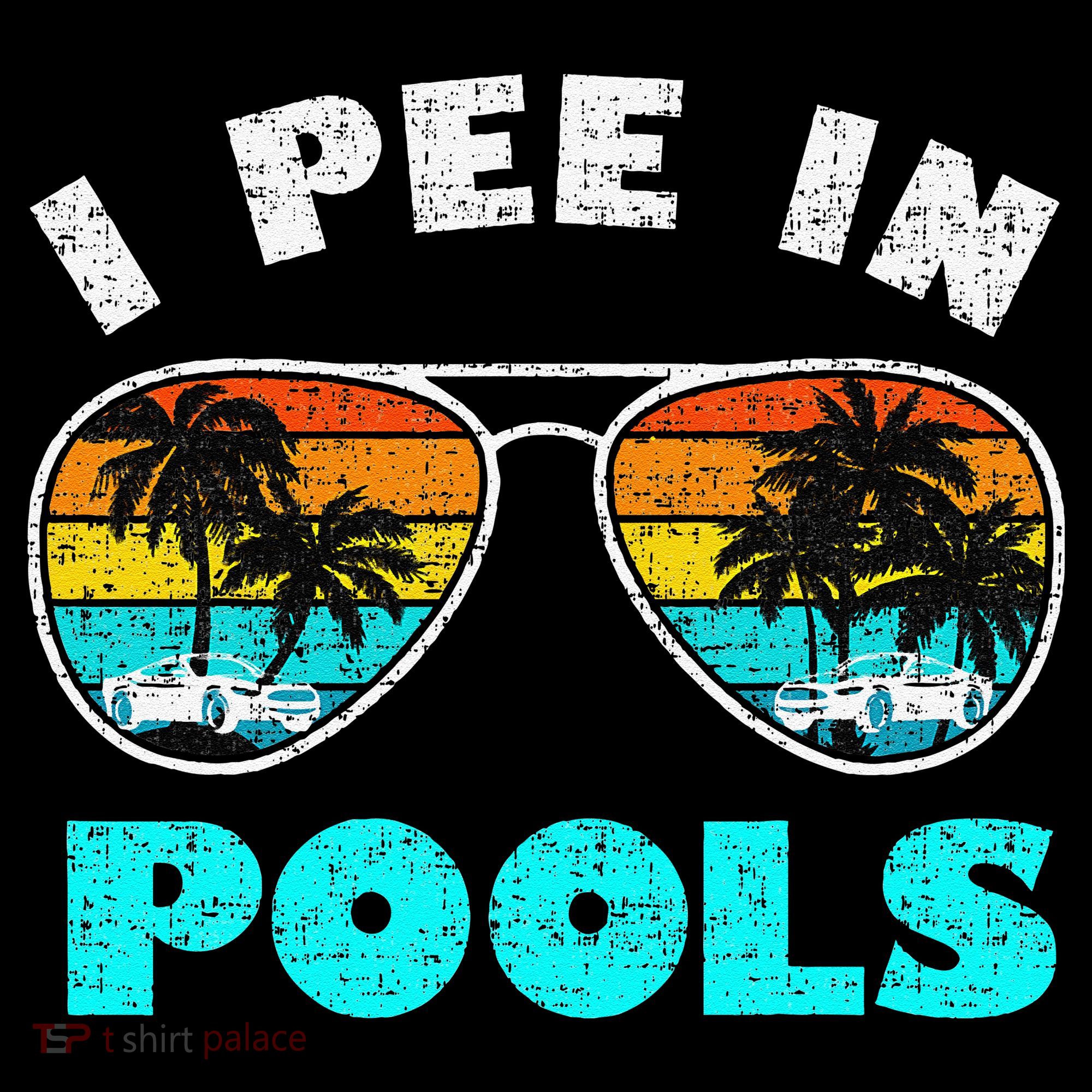 I Pee In Pools Sunglasses Summer Vacation Swimming Coffee Mug