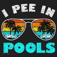 I Pee In Pools Sunglasses Summer Vacation Swimming Tumbler thumb 3