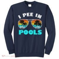I Pee In Pools Sunglasses Summer Vacation Swimming Sweatshirt thumb 0