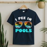 I Pee In Pools Sunglasses Summer Vacation Swimming T-Shirt thumb 2