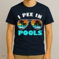 I Pee In Pools Sunglasses Summer Vacation Swimming T-Shirt thumb 3