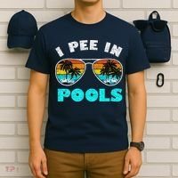 I Pee In Pools Sunglasses Summer Vacation Swimming T-Shirt thumb 6