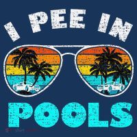 I Pee In Pools Sunglasses Summer Vacation Swimming T-Shirt thumb 7