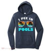 I Pee In Pools Sunglasses Summer Vacation Swimming Women's Hoodie thumb 0