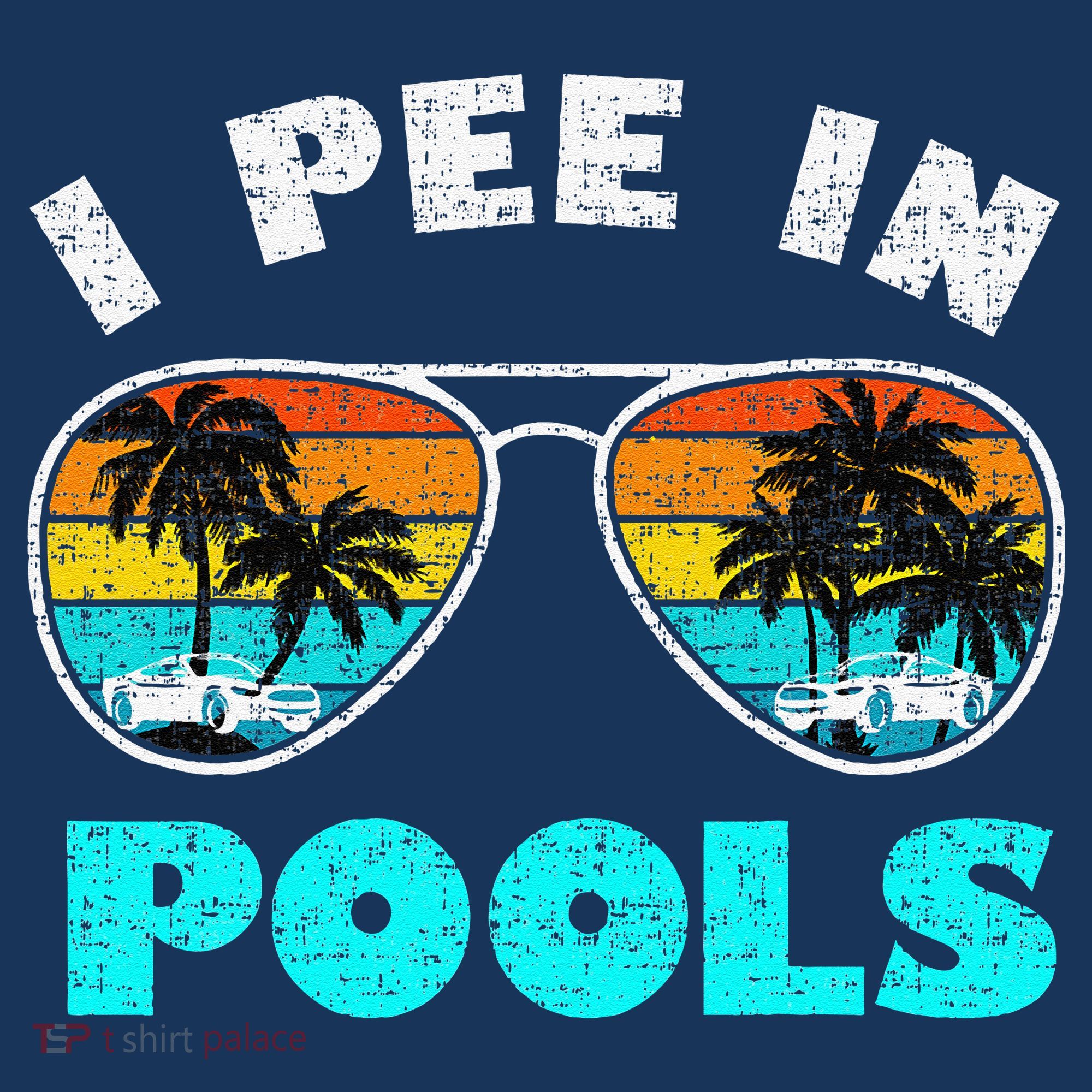 I Pee In Pools Sunglasses Summer Vacation Swimming Women's Hoodie