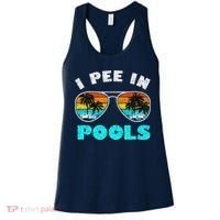 I Pee In Pools Sunglasses Summer Vacation Swimming Women's Tank Top thumb 0