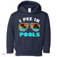 I Pee In Pools Sunglasses Summer Vacation Swimming Toddler Hoodie thumb 0