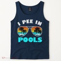 I Pee In Pools Sunglasses Summer Vacation Swimming Tank Top thumb 2