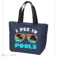 I Pee In Pools Sunglasses Summer Vacation Swimming Tote Bag thumb 3