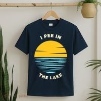 I PEE IN THE LAKE Funny Summer Vacation Boating Swimming T-Shirt thumb 2