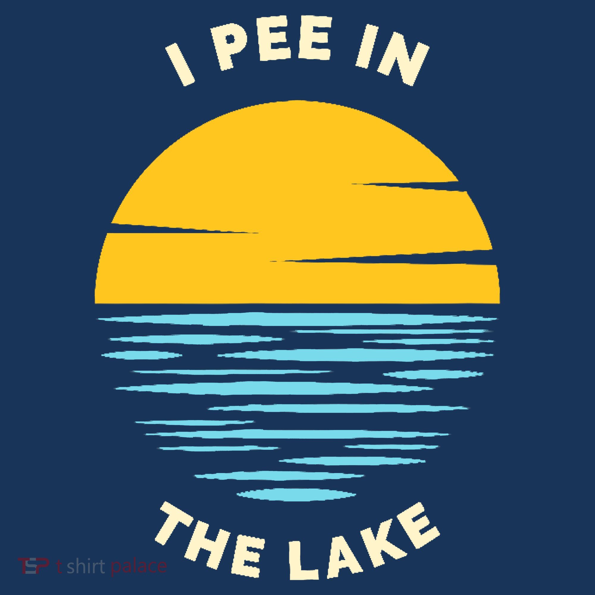 I PEE IN THE LAKE Funny Summer Vacation Boating Swimming Women's Hoodie