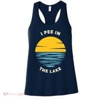 I PEE IN THE LAKE Funny Summer Vacation Boating Swimming Women's Tank Top thumb 0