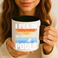 I Pee In Pools Sarcastic Sayings For Pools Lovers Coffee Mug thumb 3
