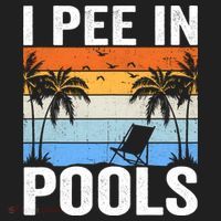 I Pee In Pools Sarcastic Sayings For Pools Lovers Beanie thumb 2