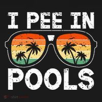 I Pee In Pools Funny Jokes Sarcastic Sayings Vacation Coaster thumb 2