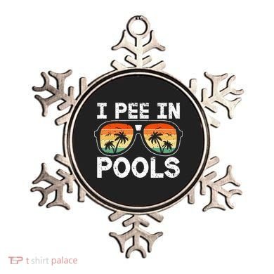 I Pee In Pools Funny Jokes Sarcastic Sayings Vacation Ornament