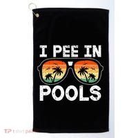 I Pee In Pools Funny Jokes Sarcastic Sayings Vacation Golf Towel thumb 0