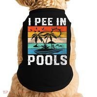 I Pee In Pools Sarcastic Sayings For Pools Lovers  Doggie Tank thumb 0