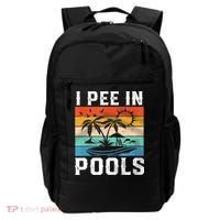 I Pee In Pools Sarcastic Sayings For Pools Lovers  Backpack thumb 0