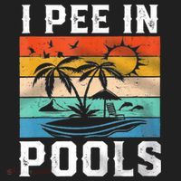 I Pee In Pools Sarcastic Sayings For Pools Lovers  Hat thumb 2