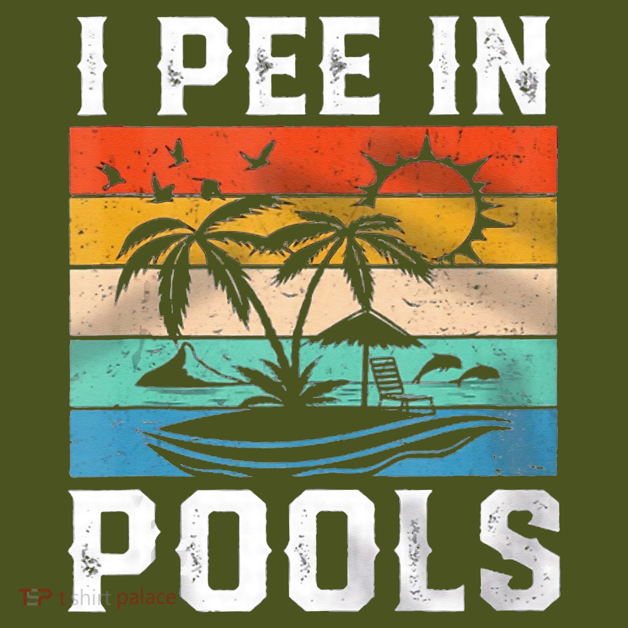 I Pee In Pools Sarcastic Sayings For Pools Lovers  The Baniff Cuffed Pom Beanie