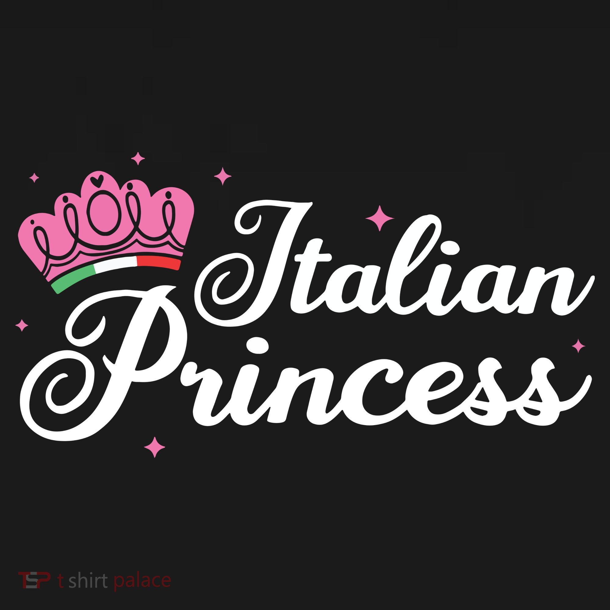 Italian Princess Italy Girl Woman Gift T-Shirt