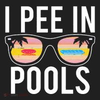 I Pee In Pools Funny Cool Hat thumb 2