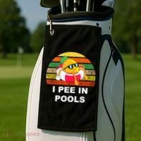 I Pee In Pools Golf Towel thumb 2