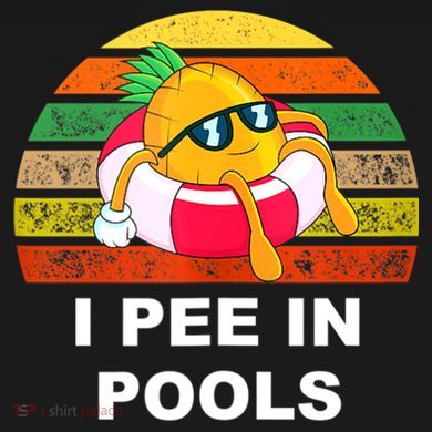I Pee In Pools Women's Tri-Blend 3/4-Sleeve Raglan Shirt