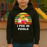 I Pee In Pools Kids Hoodie thumb 3
