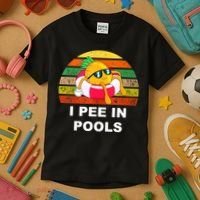 I Pee In Pools Kids T-Shirt thumb 3