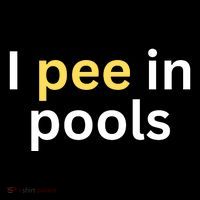 I Pee In Pools Funny Backpack thumb 2